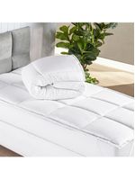 Protetor de colchão macio pillow top solteiro scartec micropercal 200 fios - branco