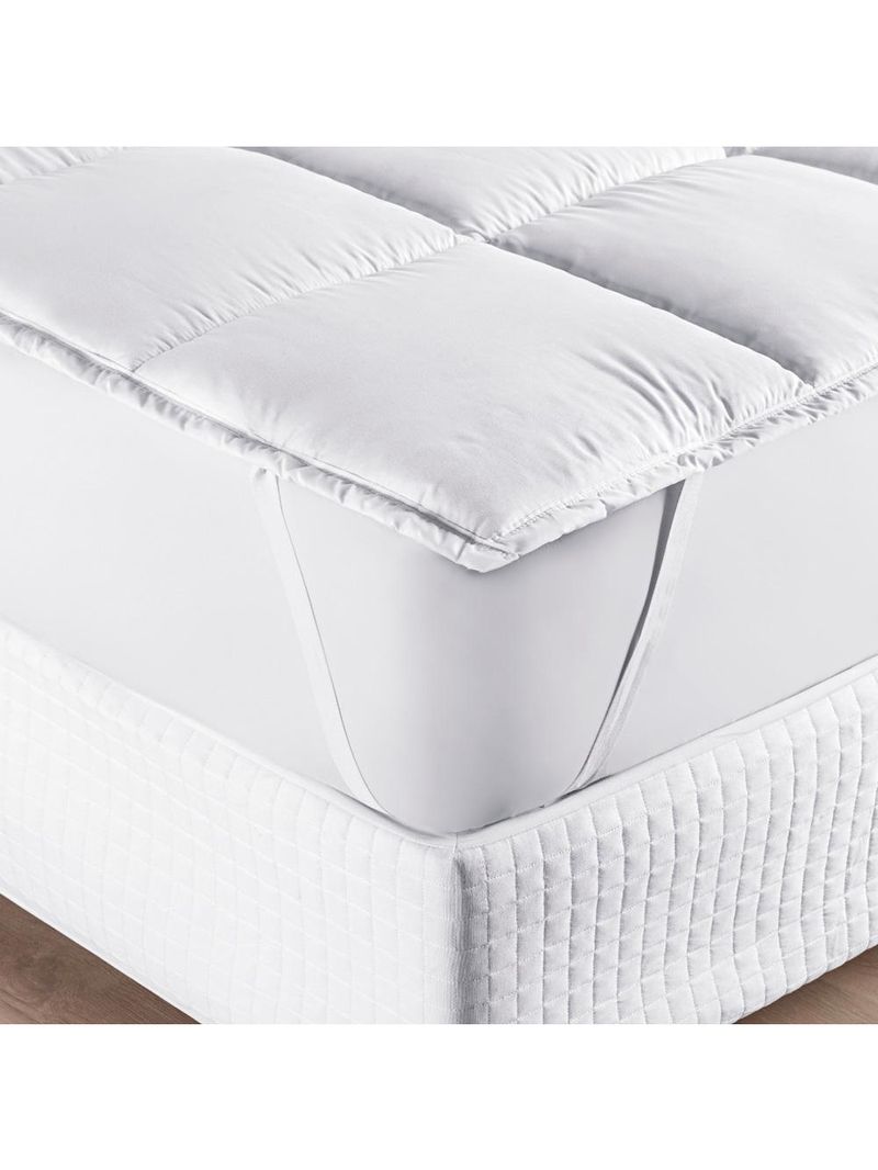 Protetor de colchão macio pillow top queen scartec micropercal 200 fios - branco