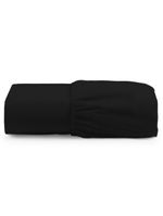 Lençol unique avulso de baixo queen com elástico micro percal 400 fios - preto