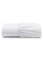 Lençol unique avulso de baixo king com elástico micro percal 400 fios - branco