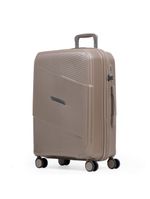 Mala Média de Polipropileno 4 Rodas Seul - Bege