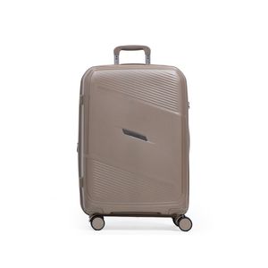 Mala Média de Polipropileno 4 Rodas Seul - Bege