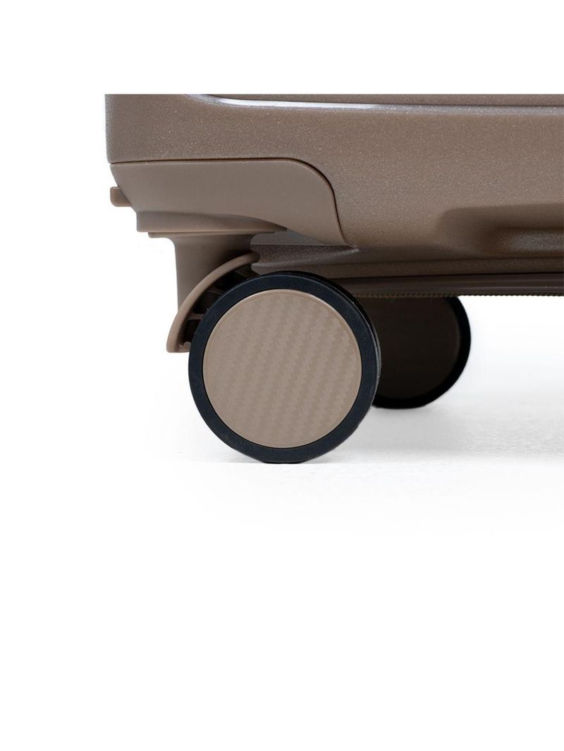 Mala Média de Polipropileno 4 Rodas Seul - Bege