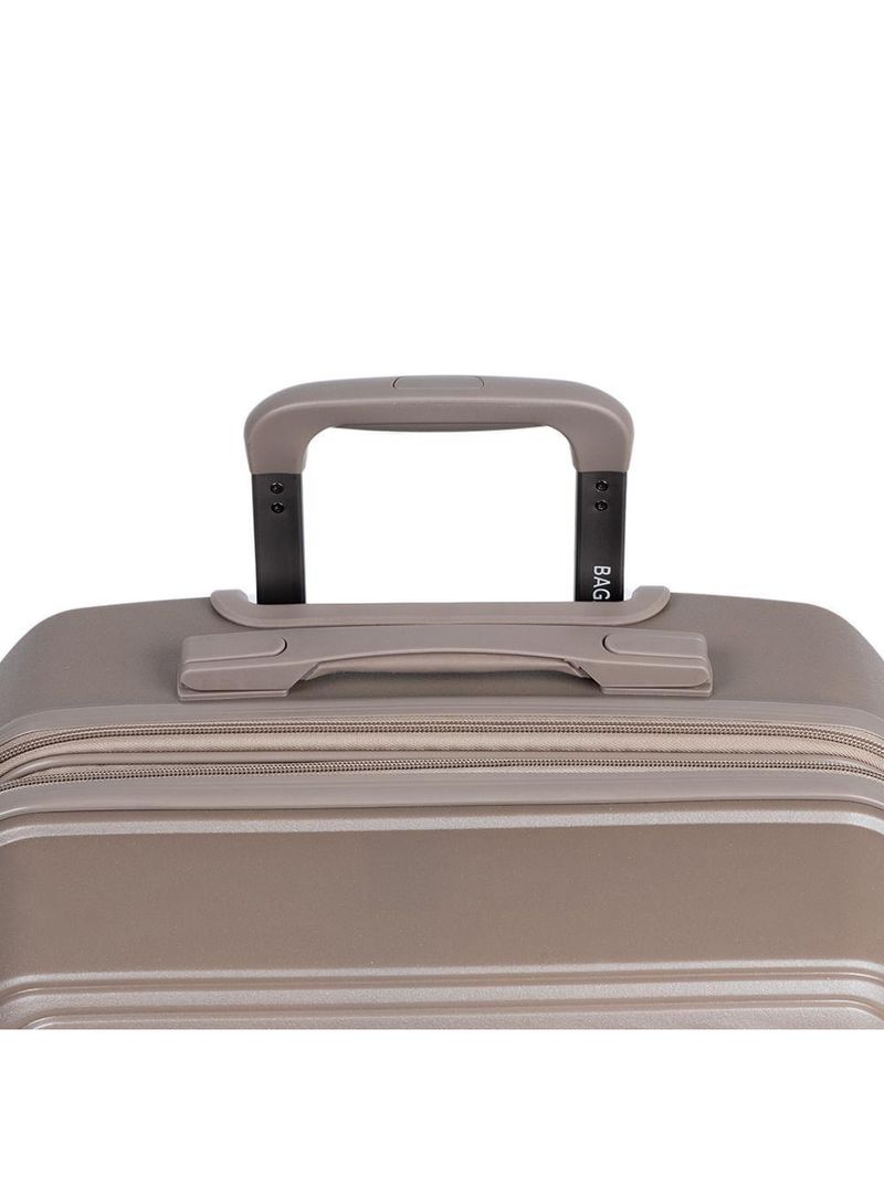 Mala Média de Polipropileno 4 Rodas Seul - Bege