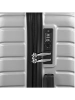 Mala Média 23KG ABS 4 Rodas 26" Detroit Prata