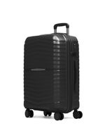 Mala Média 23 Kg Polipropileno 4 Rodas Hong Kong Preta