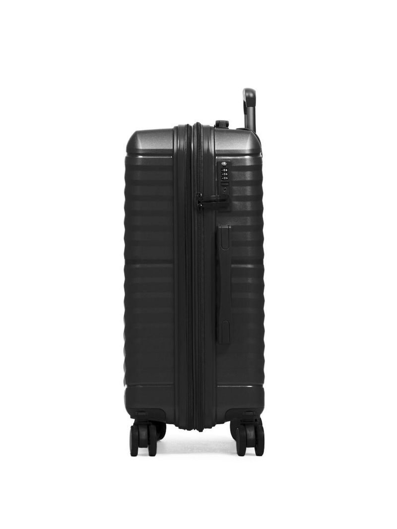 Mala Média 23 Kg Polipropileno 4 Rodas Hong Kong Preta