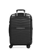 Mala Média 23 Kg Polipropileno 4 Rodas Hong Kong Preta