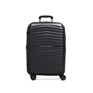 Mala Média 23 Kg Polipropileno 4 Rodas Hong Kong Preta