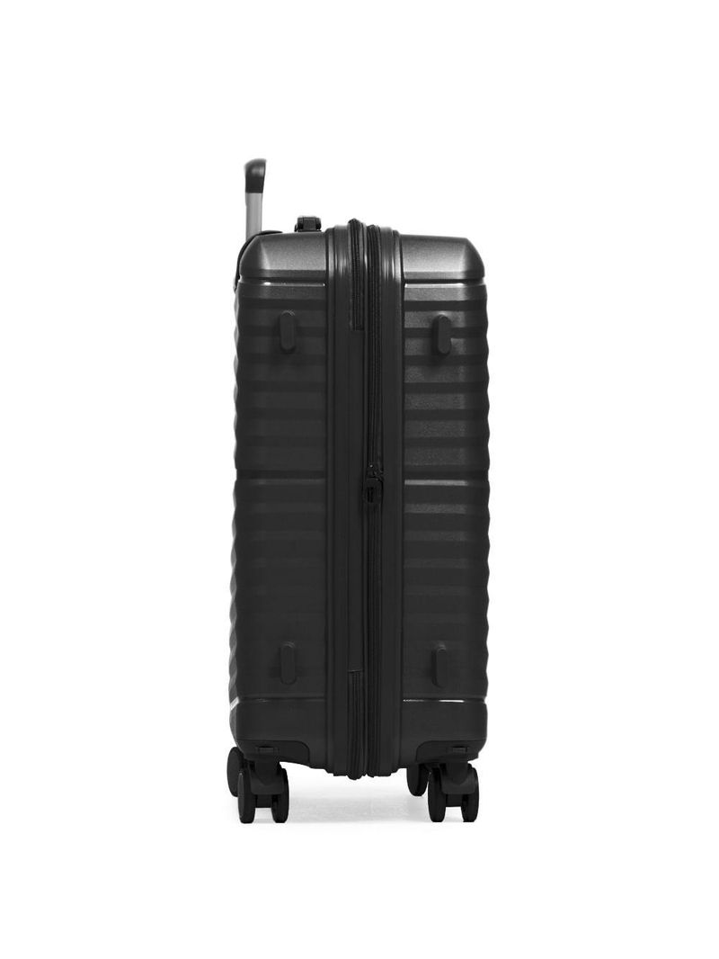 Mala Média 23 Kg Polipropileno 4 Rodas Hong Kong Preta