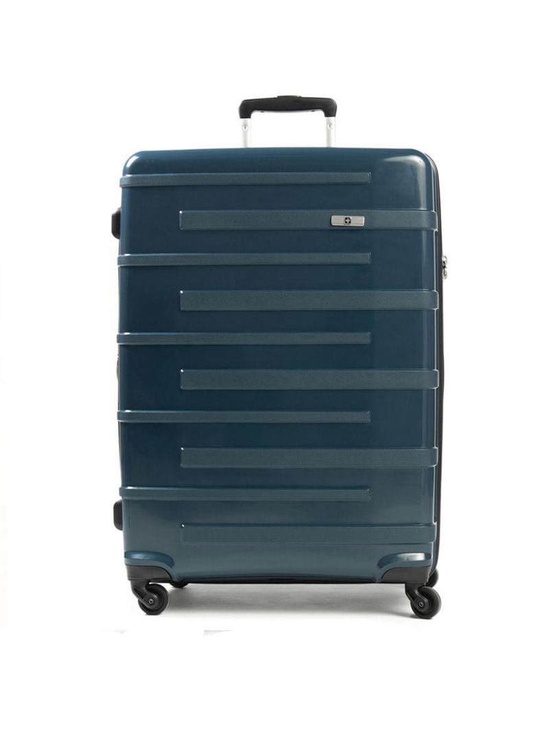 Mala Grande Polipropileno 4 Rodas Suissewin Montreux Azul