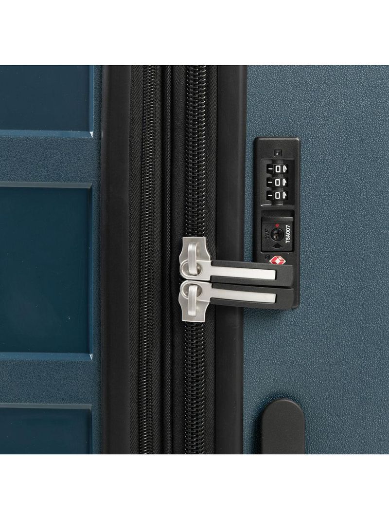 Mala Grande Polipropileno 4 Rodas Suissewin Montreux Azul