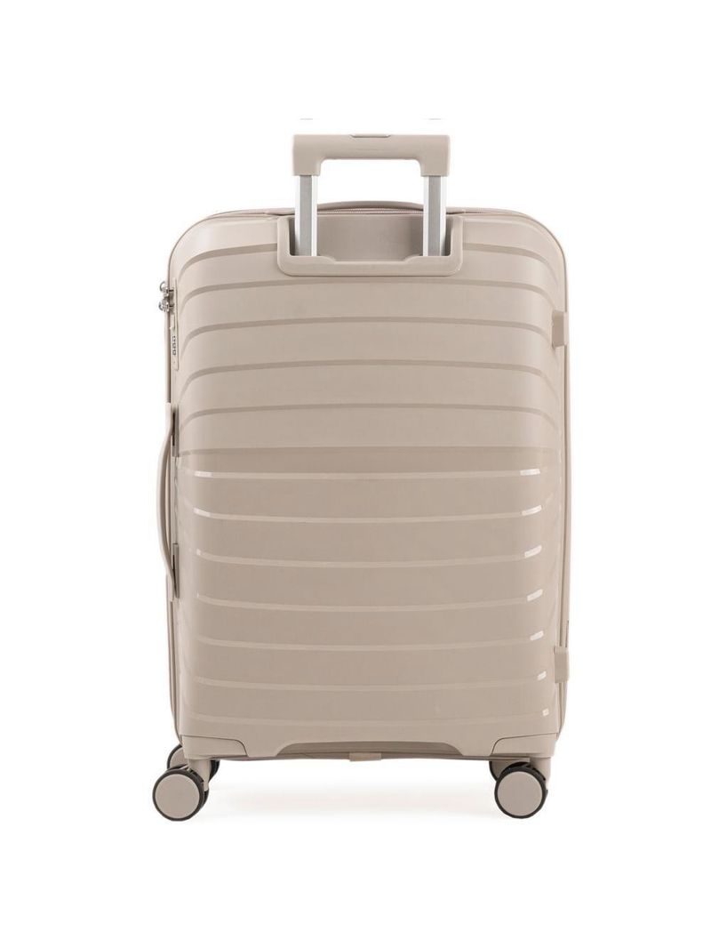 Mala Média 23 Kg Polipropileno 4 Rodas Rover - Off White