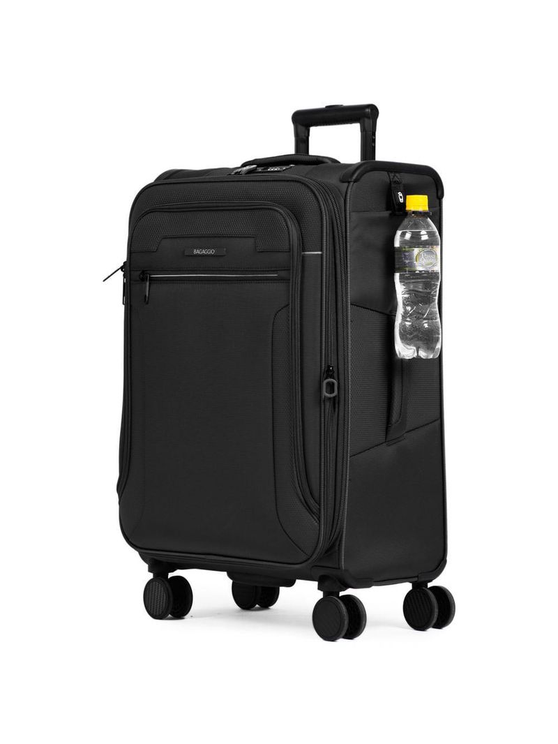 Mala Grande Poliéster 4 Rodas Zurique - Preta