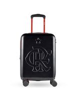 Mala de bordo 10kg abs 4 rodas flamengo crf oficial preta e vermelho