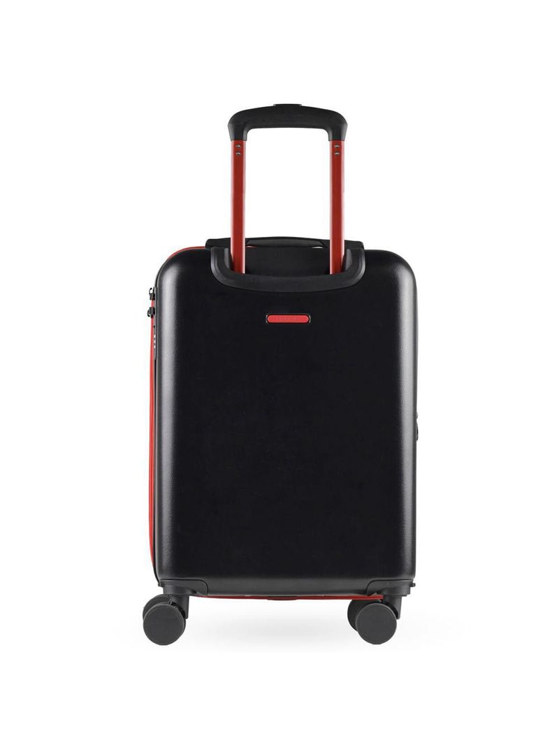 Mala de bordo 10kg abs 4 rodas flamengo crf oficial preta e vermelho