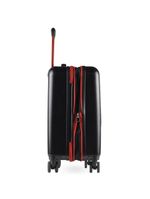 Mala de bordo 10kg abs 4 rodas flamengo crf oficial preta e vermelho