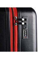 Mala de bordo 10kg abs 4 rodas flamengo crf oficial preta e vermelho