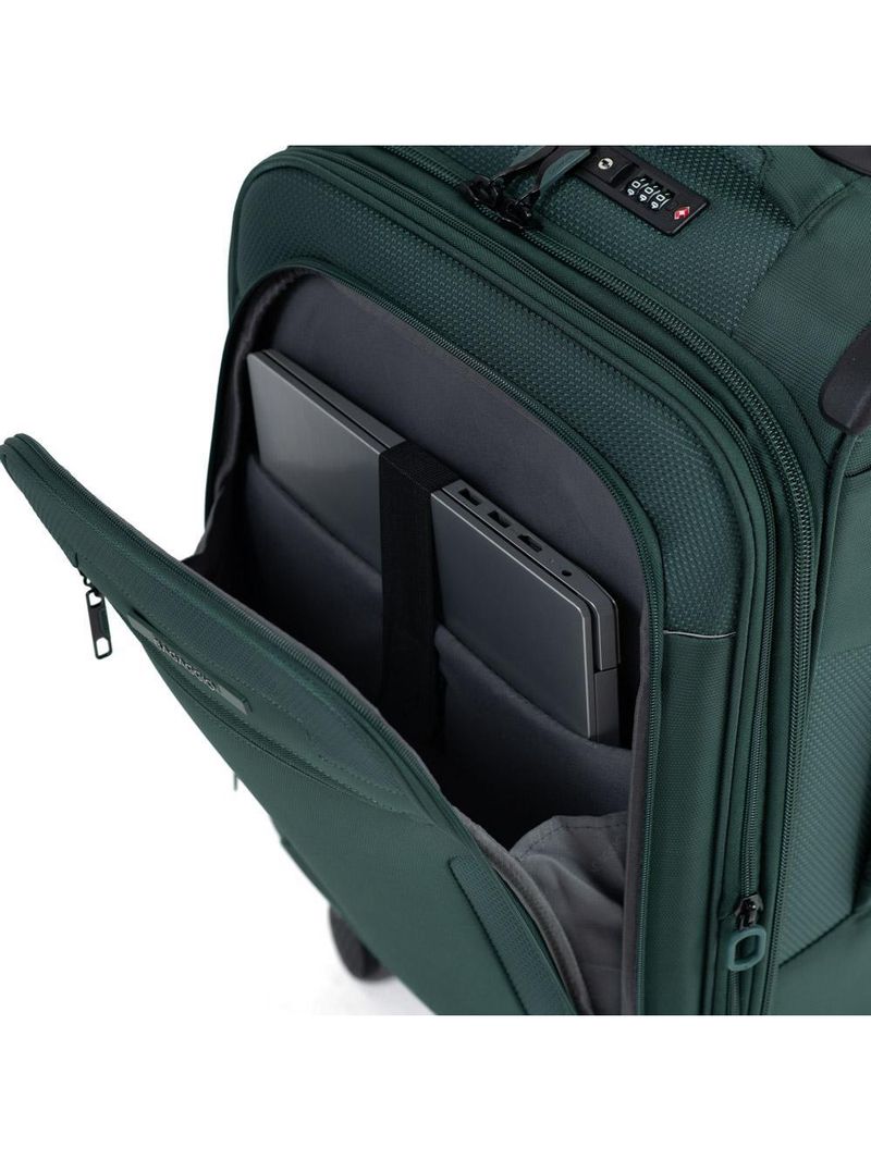 Mala Pequena Poliéster 4 Rodas Zurique Verde