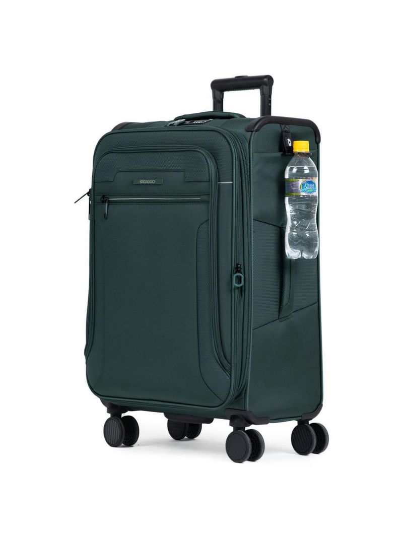 Mala Grande Poliéster 4 Rodas Zurique Verde