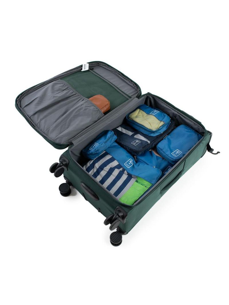 Mala Grande Poliéster 4 Rodas Zurique Verde