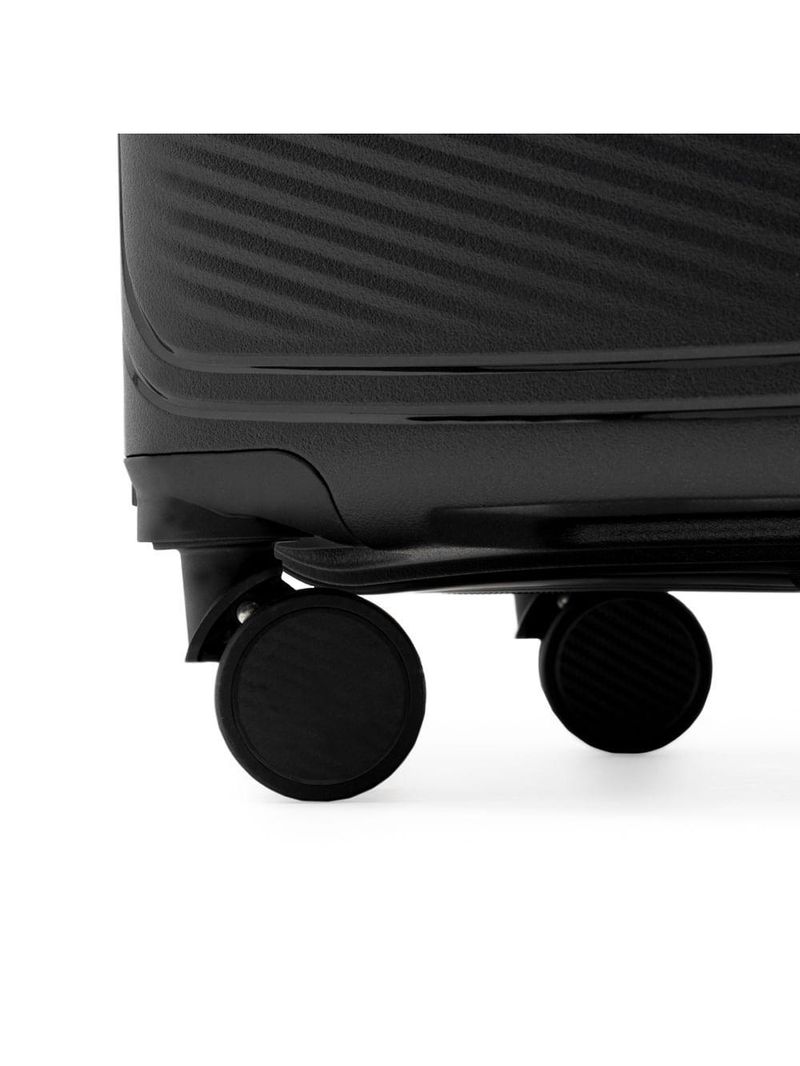 Mala de Viagem Pequena 10 Kg Polipropileno 4 Rodas Seul Preta
