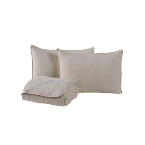 Kit cobre leito colcha speciale queen matelado toque acetinado 400 fios 3 peças palha