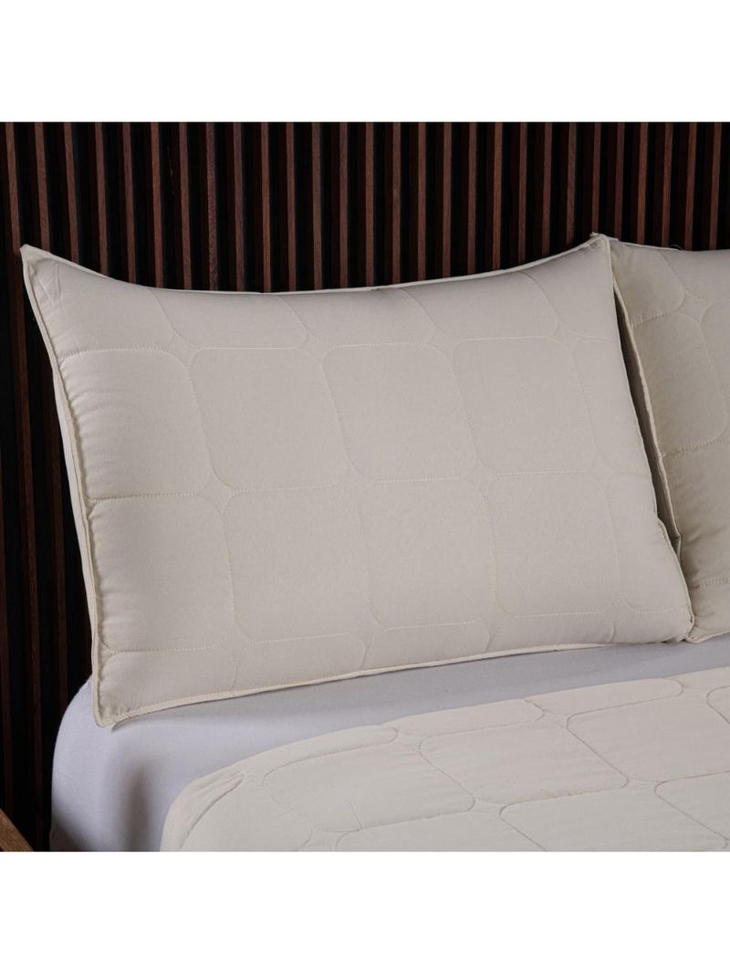 Kit cobre leito colcha speciale queen matelado toque acetinado 400 fios 3 peças palha