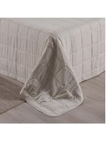 Kit cobre leito colcha speciale queen matelado toque acetinado 400 fios 3 peças palha