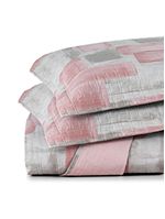 Kit cobre leito colcha maris king estampado dupla face percalle 200 fios 3 peças quadri rosê