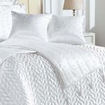 Kit cobre leito colcha fascínio queen cetim c/ tule de pérola 10 peças - branco