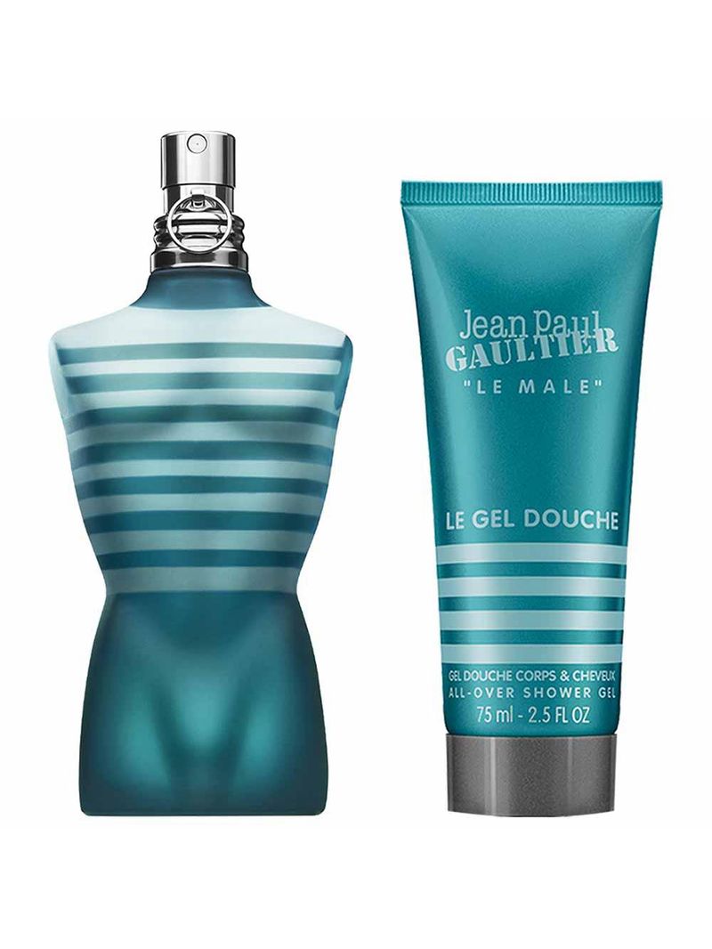 Coffret jean paul gaultier le male kit - perfume masculino edt + gel de banho