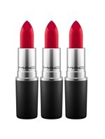 Mac kit de maquiagem - 3 batons retro matte ruby woo