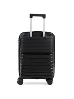 Mala de viagem pequena 10 kg polipropileno 4 rodas rover preta