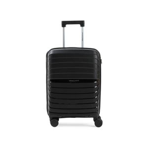 Mala de viagem pequena 10 kg polipropileno 4 rodas rover preta