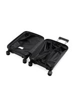 Mala de viagem pequena 10 kg polipropileno 4 rodas rover preta