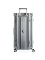 Mala de viagem grande ultra ampla policarbonato 4 rodas kyoto trunk prata