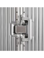 Mala de viagem grande ultra ampla policarbonato 4 rodas kyoto trunk prata