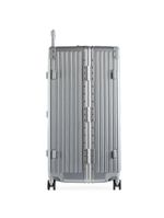 Mala de viagem grande ultra ampla policarbonato 4 rodas kyoto trunk prata