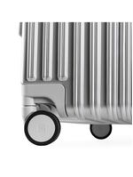 Mala de viagem grande ultra ampla policarbonato 4 rodas kyoto trunk prata