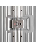 Mala de viagem grande ultra ampla policarbonato 4 rodas kyoto trunk prata