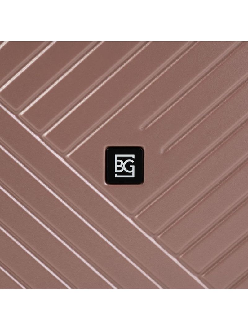 Mala de bordo abs 4 rodas detroit rose/preto