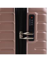 Mala de bordo abs 4 rodas detroit rose/preto
