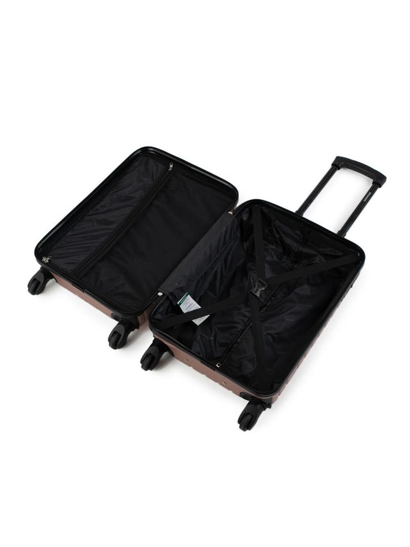 Mala de bordo abs 4 rodas detroit rose/preto