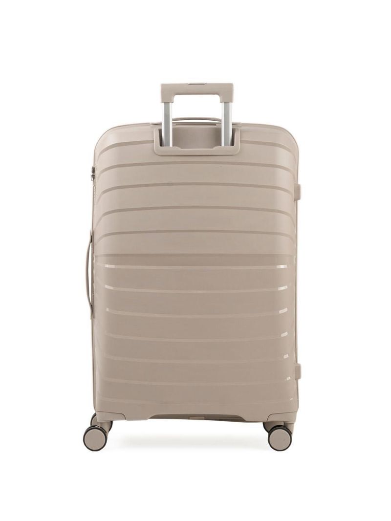 Mala de viagem grande 32 kg polipropileno 4 rodas rover off white