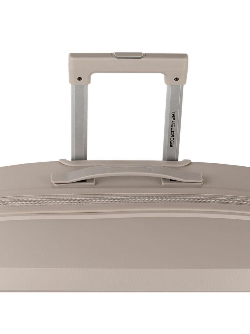 Mala de viagem grande 32 kg polipropileno 4 rodas rover off white