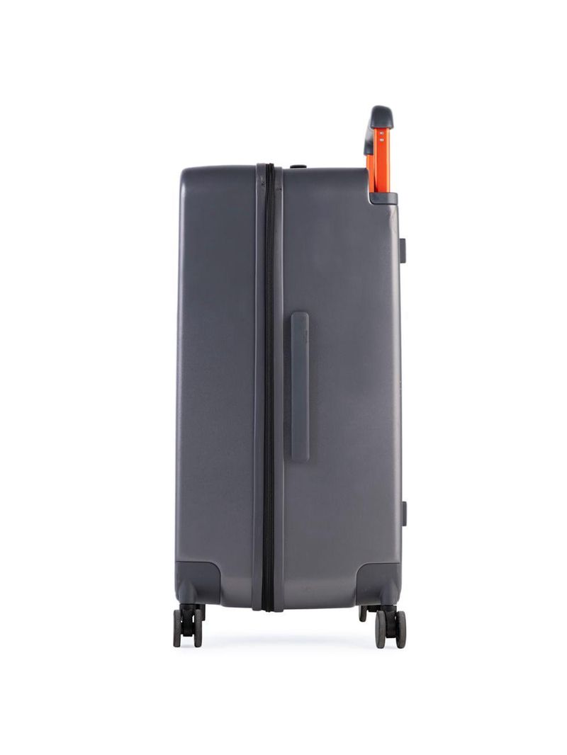 Mala de viagem grande 32 kg policarbonato 4 rodas bahamas trunk cinza escuro