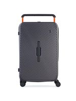 Mala de viagem grande 32 kg policarbonato 4 rodas bahamas trunk cinza escuro