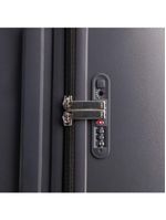 Mala de viagem grande 32 kg policarbonato 4 rodas bahamas trunk cinza escuro