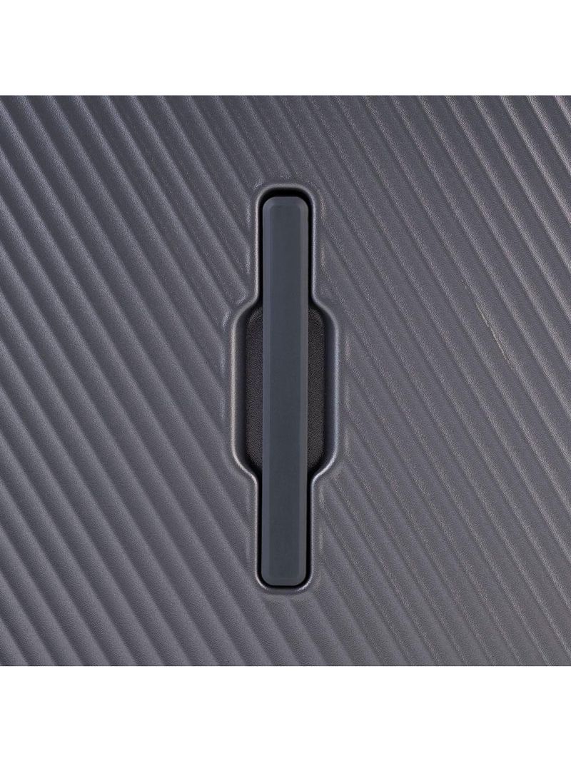 Mala de viagem grande 32 kg policarbonato 4 rodas bahamas trunk cinza escuro